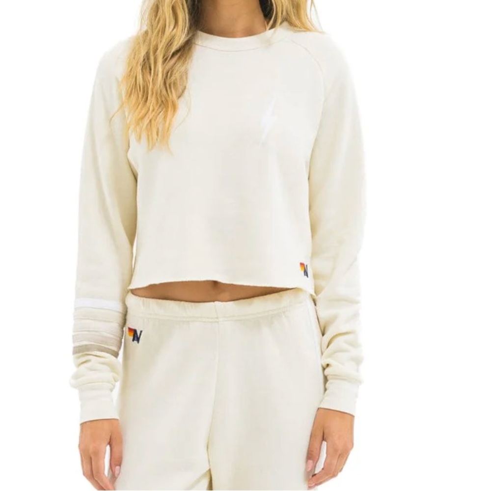 Aviator Nation NWOT Women's Cream Sweatshirt